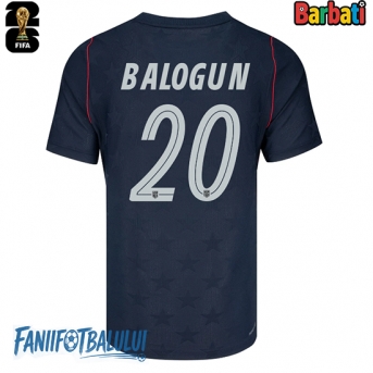 Statele Unite Folarin Balogun #20 Tricou Fotbal Replică Mondial 2026 Barbati Deplasare